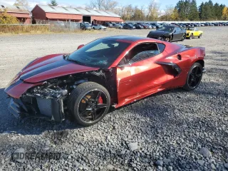 2021 Chevrolet Corvette 3LT with VIN 1G1YC2D4XM5108100, listed as a Copart auction lot 77981514 with 2,415 mi miles and Salvage Title. Bid and sale history available at carsss.com. Image 1.