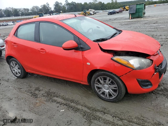 2012 Mazda Mazda2 Sport with VIN JM1DE1KY0C0142042, listed as a Copart auction lot 71741314 with 106,232 mi miles and Salvage Title. Bid and sale history available at carsss.com. Image 4.