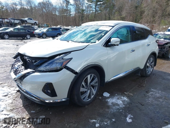 2021 Nissan Murano SL with VIN 5N1AZ2CS5MC131783, listed as a IAAI auction lot 41579632 with 37,789 mi miles and . Bid and sale history available at DreamBid. Image 2.