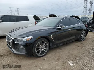 2020 Genesis G70 2.0T with VIN KMTG44LAXLU063118, listed as a Copart auction lot 44226235 with 42,575 mi miles and Salvage Title. Bid and sale history available at carsss.com. Image 1.