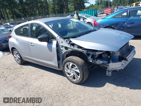 2024 Subaru Impreza with VIN JF1GUABC3R8238767, listed as a IAAI auction lot 42322908 with 20,445 mi miles and . Bid and sale history available at DreamBid. Image 1.