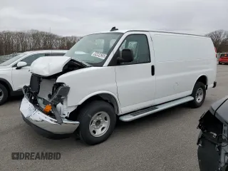 2024 Chevrolet Express Cargo with VIN 1GCWGAFPXR1264124, listed as a Copart auction lot 49494635 with Not provided miles and Clean title. Bid and sale history available at DreamBid. Image 1.