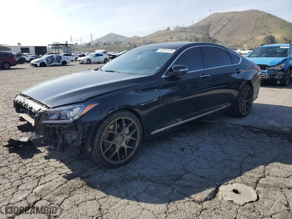 2016 Hyundai Genesis 3.8L with VIN KMHGN4JE1GU132118, listed as a Copart auction lot 45551225 with 101,259 mi miles and Salvage Title. Bid and sale history available at carsss.com. Image 1.