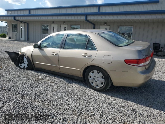 2003 Honda Accord LX with VIN 1HGCM56303A145989, listed as a Copart auction lot 56981815 with 67,652 mi miles and Salvage title. Bid and sale history available at DreamBid. Image 2.