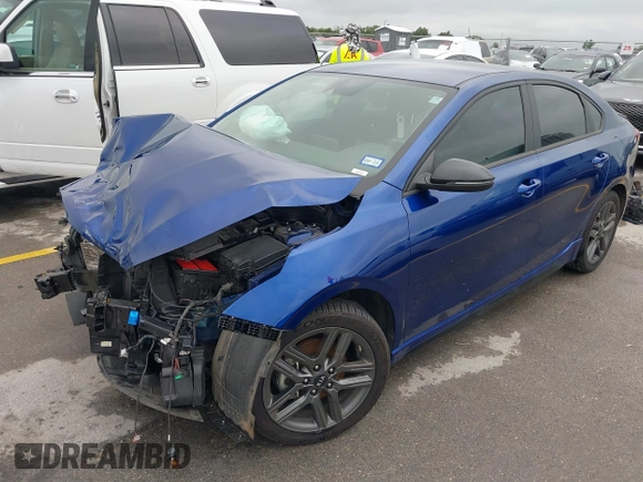 2021 Kia Forte GT-Line with VIN 3KPF34AD3ME403218, listed as a IAAI auction lot 42375319 with 56,621 mi miles and . Bid and sale history available at DreamBid. Image 18.