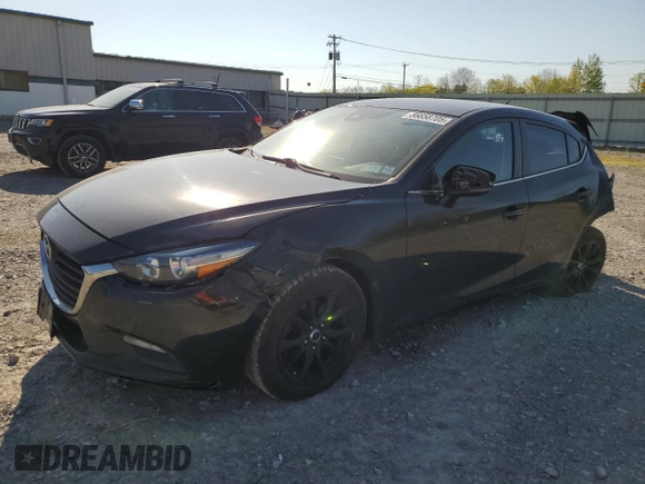 2017 Mazda 3 Touring with VIN 3MZBN1L78HM132387, listed as a Copart auction lot 56658705 with 123,507 mi miles and Salvage title. Bid and sale history available at DreamBid. Image 1.