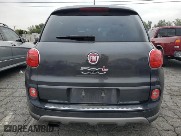 2014 FIAT 500L Lounge with VIN ZFBCFACH6EZ007494, listed as a Copart auction lot 58773595 with 62,893 mi miles and Salvage title. Bid and sale history available at DreamBid. Image 6.