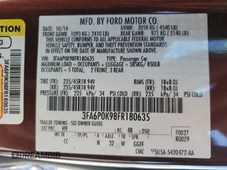 2015 Ford Fusion Titanium with VIN 3FA6P0K98FR180635, listed as a Copart auction lot 46779245 with 124,691 mi miles and Salvage Title. Bid and sale history available at carsss.com. Image 15.