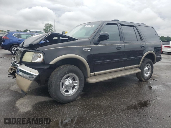 2002 Ford Expedition Eddie Bauer with VIN 1FMPU18LX2LA39571, listed as a Copart auction lot 58774915 with 388,886 mi miles and Salvage title. Bid and sale history available at DreamBid. Image 1.