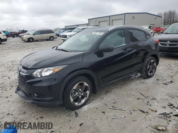 2018 Honda HR-V EX-L Navi with VIN 3CZRU6H77JM712904, listed as a Copart auction lot 50227785 with 34,731 mi miles and Clean Title. Bid and sale history available at carsss.com. Image 1.