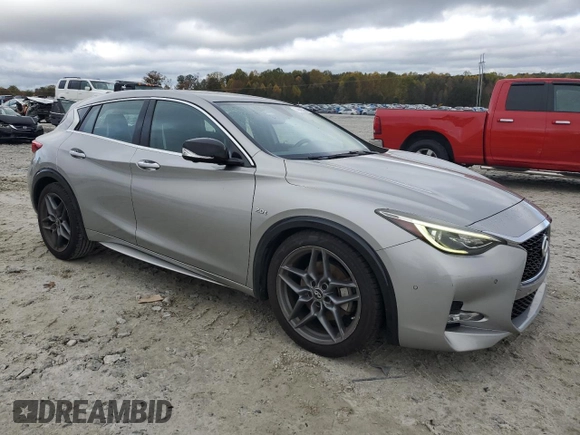 2017 Infiniti QX30 Premium with VIN SJKCH5CP0HA039279, listed as a Copart auction lot 79693364 with 93,816 mi miles and Salvage Title. Bid and sale history available at DreamBid. Image 4.