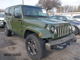 2016 Jeep Wrangler Unlimited Sahara with VIN 1C4BJWEGXGL249638, listed as a IAAI auction lot 41090024 with 98,345 mi miles and . Bid and sale history available at DreamBid. Image 1.