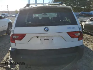 2005 BMW X3 2.5i with VIN WBXPA73415WC52398, listed as a Copart auction lot 75191574 with 204,347 mi miles and Clean Title. Bid and sale history available at carsss.com. Image 6.