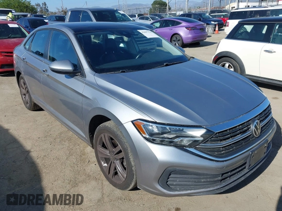 2022 Volkswagen Jetta SE with VIN 3VW7M7BU1NM019993, listed as a IAAI auction lot 42087376 with 74,596 mi miles and . Bid and sale history available at DreamBid. Image 1.
