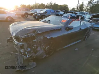 2023 BMW 8 Series 840i z VIN WBADZ4C05PCM43258, wystawiony jako Copart lot #76588524 z przebiegiem Nie podano mil oraz Szkoda całkowita • Salvage title. Historia ofert i sprzedaży dostępna na DreamBid. Obrazek 1.