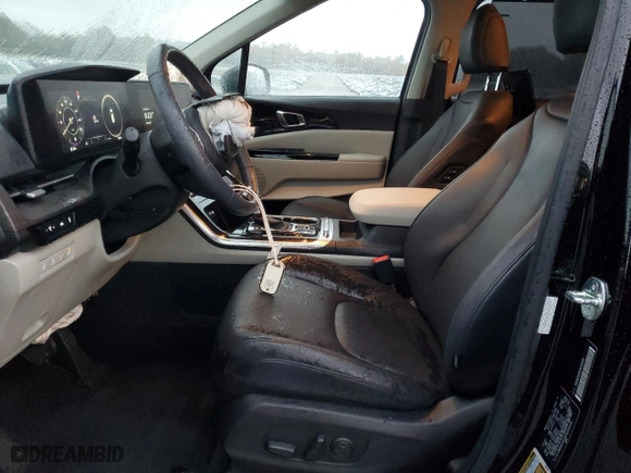 2023 Kia Carnival SX Prestige with VIN KNDNE5H32P6266999, listed as a Copart auction lot 84406004 with 35,082 mi miles and Salvage Title. Bid and sale history available at carsss.com. Image 7.