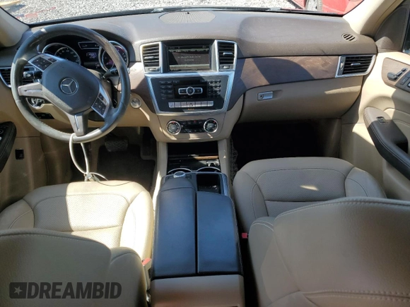 2015 Mercedes-Benz M ML 350 with VIN 4JGDA5JB3FA553624, listed as a Copart auction lot 48252185 with 117,172 mi miles and Salvage Title. Bid and sale history available at carsss.com. Image 8.