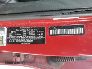 2021 Kia Forte LXS with VIN 3KPF24AD8ME411544, listed as a Copart auction lot 47969975 with 40,040 mi miles and Salvage Title. Bid and sale history available at carsss.com. Image 13.