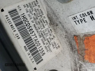 1996 Honda Accord EX with VIN 1HGCD5657TA001356, listed as a Copart auction lot 69712964 with 241,689 mi miles and Salvage Title. Bid and sale history available at carsss.com. Image 12.