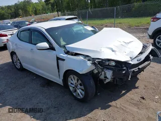2014 Kia Optima LX with VIN KNAGM4A76E5454542, listed as a IAAI auction lot 42006510 with 192,291 mi miles and . Bid and sale history available at carsss.com. Image 1.