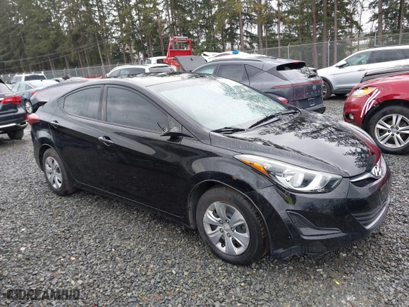 2016 Hyundai Elantra SE with VIN KMHDH4AE6GU628350, listed as a IAAI auction lot 41915493 with 1 mi miles. Bid and sale history available at carsss.com. Image 13.
