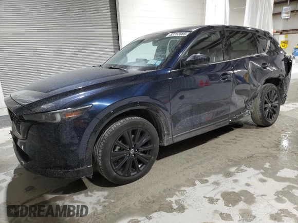 2022 Mazda CX-5 2.5 Turbo with VIN JM3KFBAY1N0636626, listed as a Copart auction lot 52257685 with 41,329 mi miles and Salvage Title. Bid and sale history available at carsss.com. Image 1.