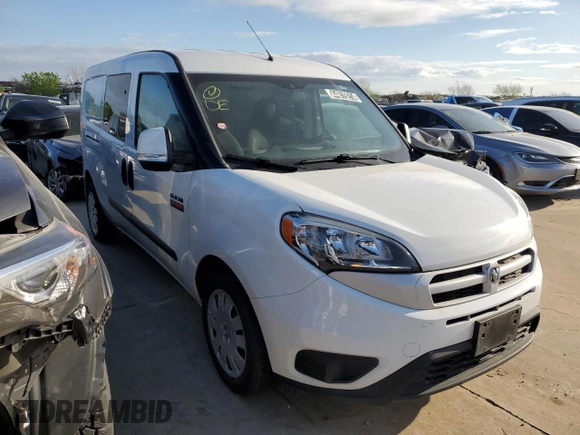 2017 Ram ProMaster City Cargo Tradesman SLT with VIN ZFBERFBB7H6E06837, listed as a Copart auction lot 44819214 with 60,530 mi miles and . Bid and sale history available at DreamBid. Image 4.