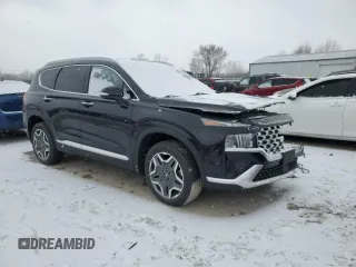2021 Hyundai Santa Fe Hybrid SEL Premium with VIN KM8S3DA14MU012015, listed as a Copart auction lot 81271924 with 0 mi miles and Salvage Title. Bid and sale history available at carsss.com. Image 4.