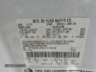 2013 Ford F-150 XL with VIN 1FTEW1CM1DFA73518, listed as a IAAI auction lot 42547017 with 173,416 mi miles and . Bid and sale history available at DreamBid. Image 9.