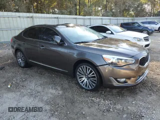 2014 Kia Cadenza Premium with VIN KNALN4D72E5127689, listed as a Copart auction lot 78322854 with 0 mi miles and Salvage Title. Bid and sale history available at carsss.com. Image 4.