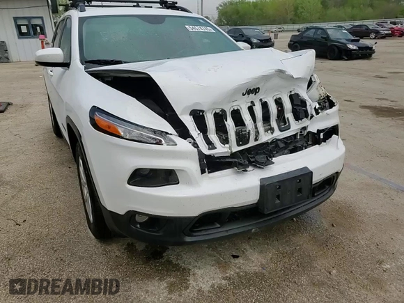 2017 Jeep Cherokee Latitude with VIN 1C4PJMCS9HW646789, listed as a Copart auction lot 54574745 with 103,537 mi miles and Salvage Title. Bid and sale history available at DreamBid. Image 14.
