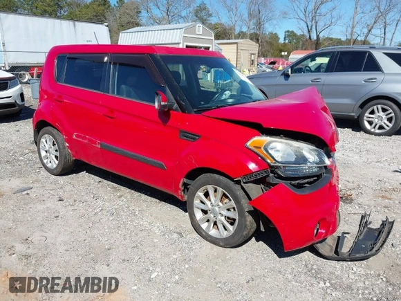 2012 Kia Soul + with VIN KNDJT2A62C7430733, listed as a IAAI auction lot 41676795 with 197,705 mi miles. Bid and sale history available at carsss.com. Image 1.