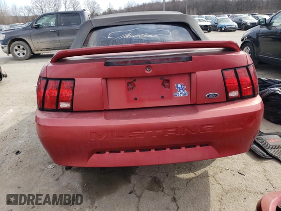 2000 Ford Mustang with VIN 1FAFP4442YF295255, listed as a Copart auction lot 46638905 with 91,064 mi miles and Salvage Title. Bid and sale history available at carsss.com. Image 6.