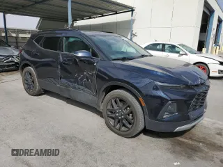 2021 Chevrolet Blazer LT with VIN 3GNKBDR40MS539126, listed as a Copart auction lot 76137134 with 87,550 mi miles and Salvage title. Bid and sale history available at DreamBid. Image 4.