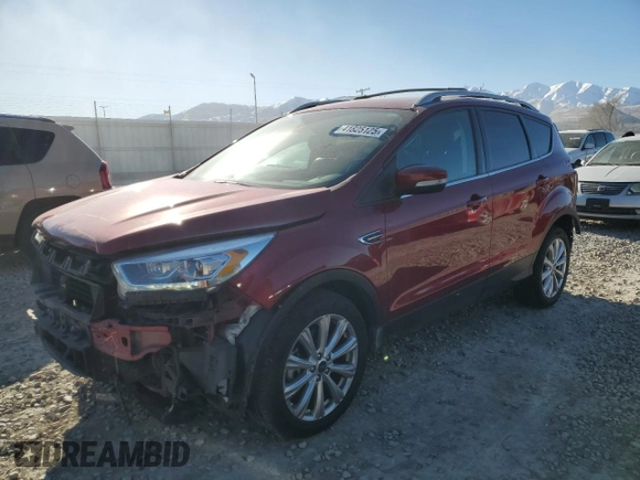 2019 Ford Escape Titanium with VIN 1FMCU9J91KUA46446, listed as a Copart auction lot 41825125 with 45,798 mi miles and Salvage Title. Bid and sale history available at carsss.com. Image 1.