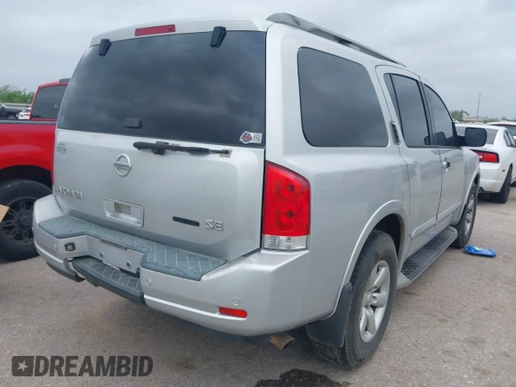 2010 Nissan Armada SE z VIN 5N1BA0ND2AN606062, wystawiony jako IAAI lot #41970658 z przebiegiem 210 541 mil mil oraz . Historia ofert i sprzedaży dostępna na DreamBid. Obrazek 4.