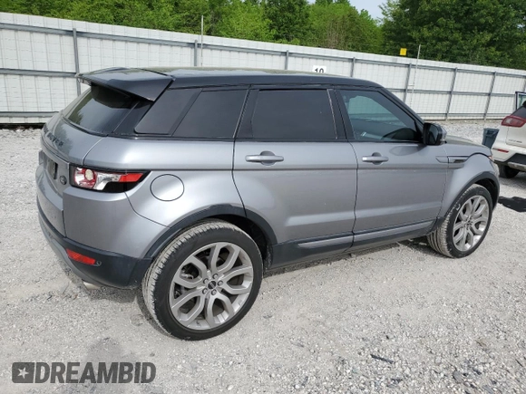 2013 Land Rover Range Rover Evoque Pure Plus with VIN SALVP2BG0DH835054, listed as a Copart auction lot 54587795 with 107,968 mi miles and Salvage Title. Bid and sale history available at carsss.com. Image 3.