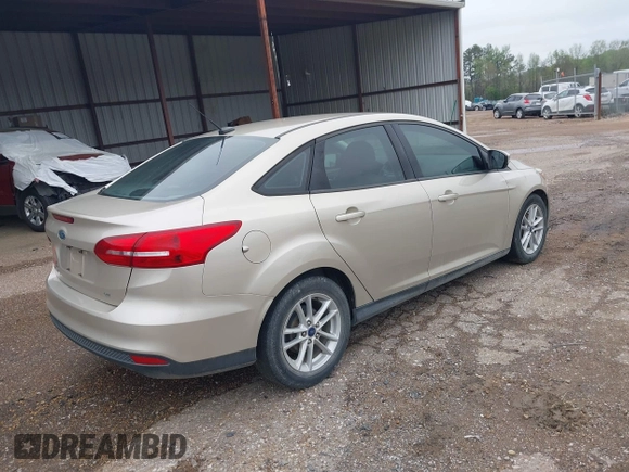 2017 Ford Focus SE with VIN 1FADP3F28HL236581, listed as a IAAI auction lot 41911991 with 61,990 mi miles. Bid and sale history available at carsss.com. Image 4.