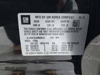 2023 Buick Encore GX Preferred with VIN KL4MMCSL6PB028313, listed as a IAAI auction lot 41667617 with 17,861 mi miles and . Bid and sale history available at DreamBid. Image 9.