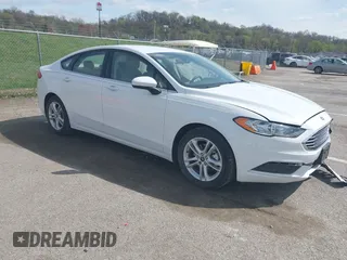 2018 Ford Fusion SE with VIN 3FA6P0HD5JR224594, listed as a IAAI auction lot 41910769 with 41,119 mi miles. Bid and sale history available at carsss.com. Image 1.