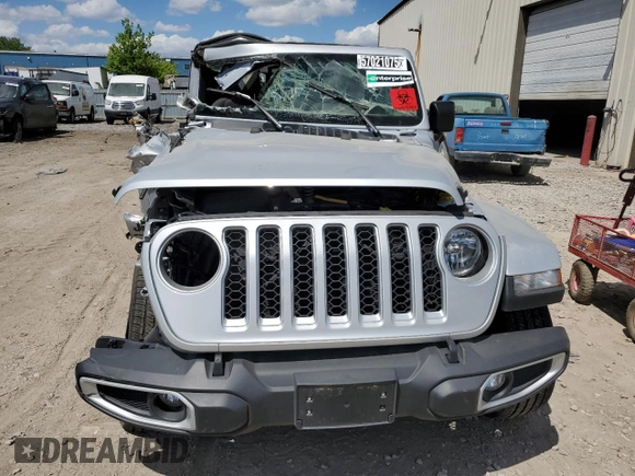 2023 Jeep Gladiator Overland with VIN 1C6HJTFG3PL564263, listed as a Copart auction lot 57021075 with Not provided miles and Non repairable. Bid and sale history available at DreamBid. Image 5.