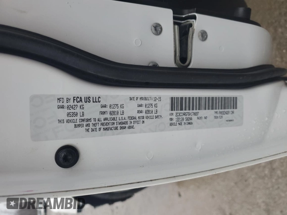 2016 Chrysler 300 Limited with VIN 2C3CCARG7GH170697, listed as a Copart auction lot 46917605 with 160,237 mi miles and Salvage Title. Bid and sale history available at DreamBid. Image 12.
