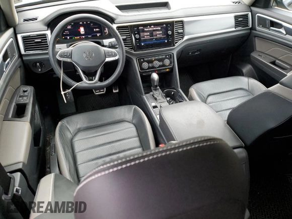 2023 Volkswagen Atlas SEL Premium R-Line with VIN 1V2FR2CA5PC552133, listed as a Copart auction lot 47933765 with 19,564 mi miles and Salvage title. Bid and sale history available at DreamBid. Image 8.