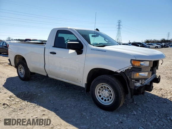 2021 Chevrolet Silverado 1500 Work Truck with VIN 3GCNWAEK4MG387335, listed as a Copart auction lot 89169855 with 79,688 mi miles and Salvage Title. Bid and sale history available at carsss.com. Image 4.