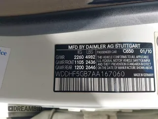 2010 Mercedes-Benz E 350 Luxury with VIN WDDHF5GB7AA167060, listed as a IAAI auction lot 42142664 with 118,651 mi miles and . Bid and sale history available at DreamBid. Image 9.