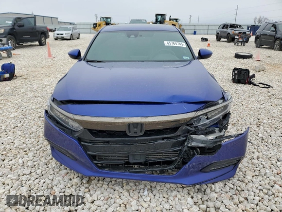 2019 Honda Accord Sport with VIN 1HGCV2E30KA024858, listed as a Copart auction lot 45764745 with 75,895 mi miles and Salvage title. Bid and sale history available at DreamBid. Image 5.