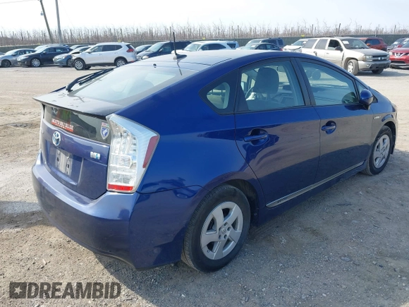 2010 Toyota Prius II with VIN JTDKN3DU0A5228383, listed as a IAAI auction lot 41759951 with 166,732 mi miles. Bid and sale history available at carsss.com. Image 4.