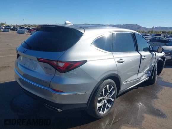 2022 Acura MDX Technology with VIN 5J8YE1H43NL039433, listed as a IAAI auction lot 41317333 with 24,532 mi miles and . Bid and sale history available at DreamBid. Image 4.