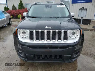 2017 Jeep Renegade Limited with VIN ZACCJBDB4HPG64017, listed as a Copart auction lot 57458665 with 47,298 mi miles and Salvage title. Bid and sale history available at DreamBid. Image 5.
