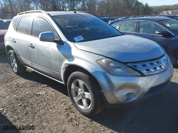 2003 Nissan Murano SL with VIN JN8AZ08WX3W225308, listed as a IAAI auction lot 41313008 with 999,999 mi miles. Bid and sale history available at carsss.com. Image 1.